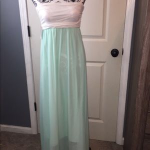 Mint/white maxi READ ALL DESCRIPTION
